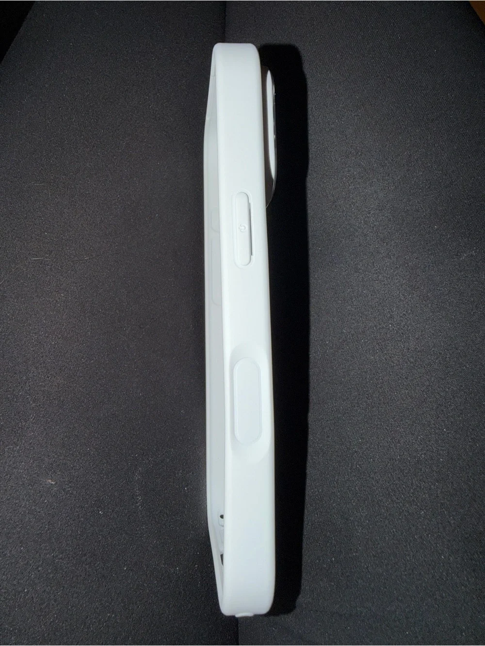 NEW White Iridescent Shell iPhone 17 Pro Case. Hard case. Soft edges.